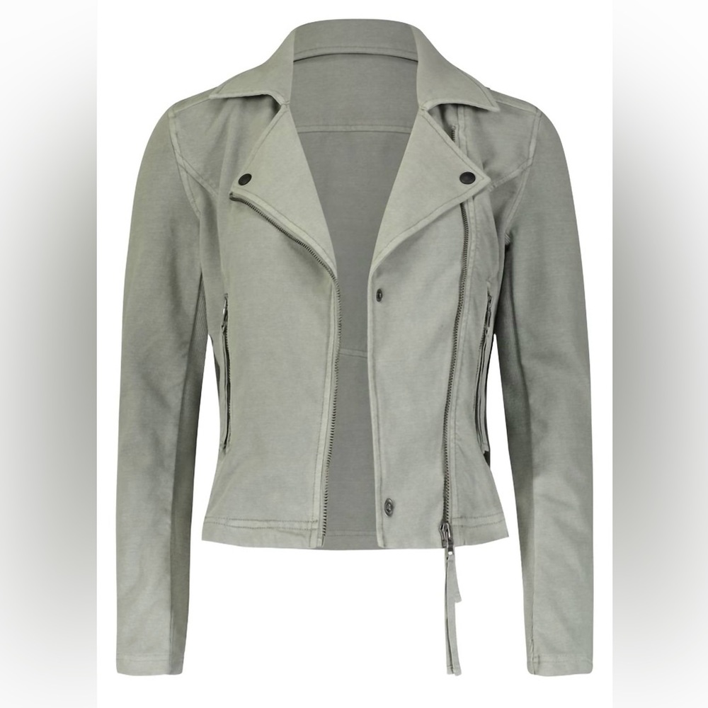 Women’s Marrakech Anthropologie Ashley Freeway Sage Green Moto Jacket